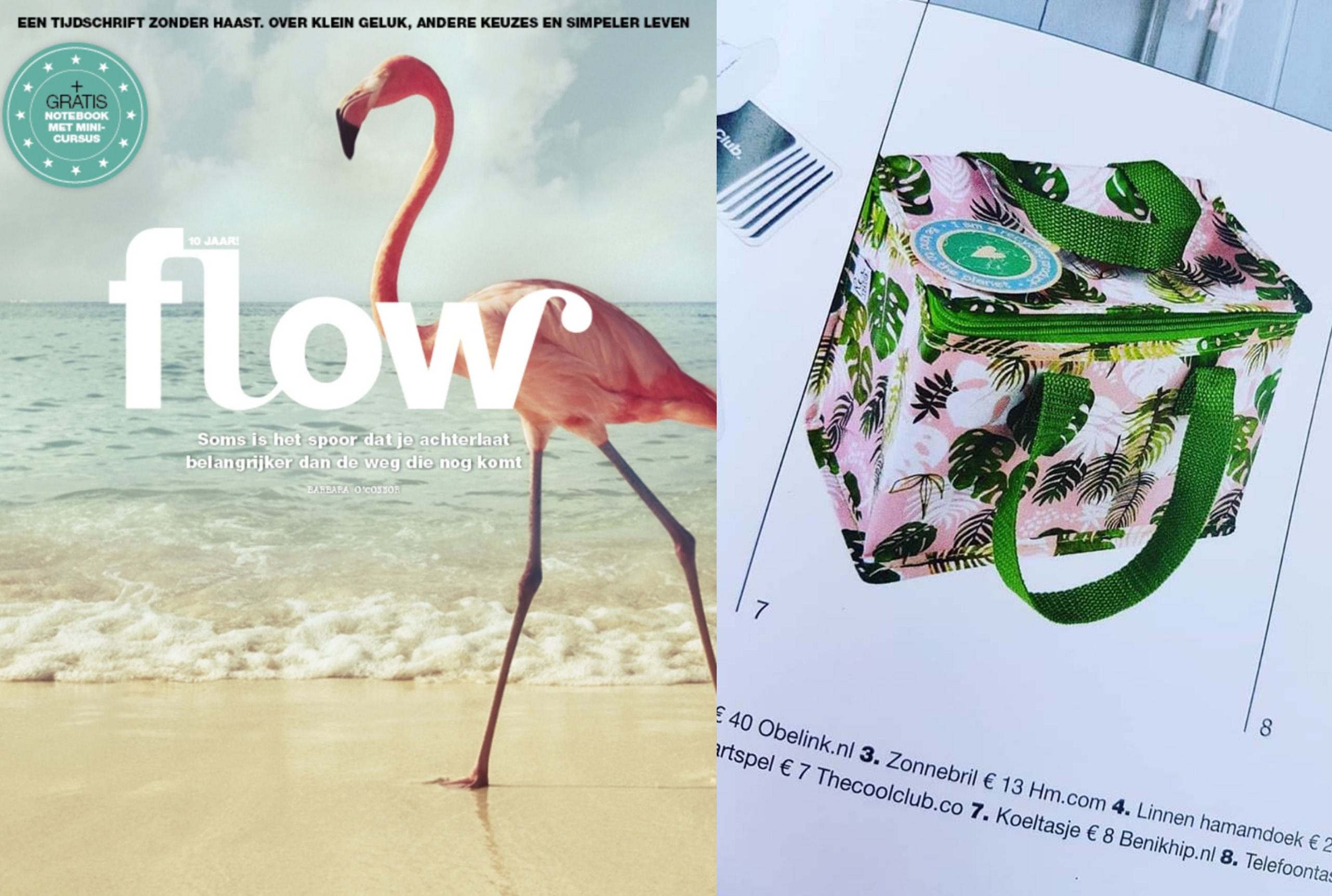 Vermelding koeltasje in Flow Magazine 5-2018